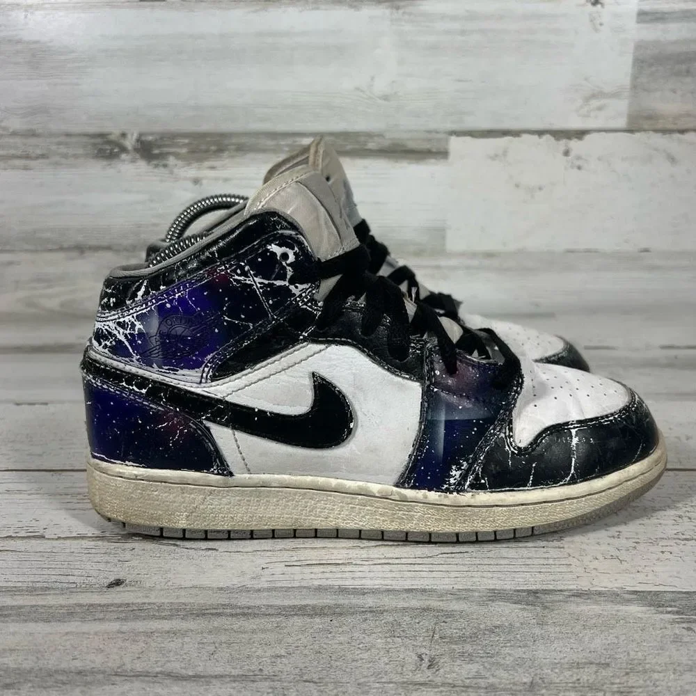 Nike Kids Air Jordan 1 High OG Tie‎ Dye PS Cu0449 100 Sneaker Black & White Size